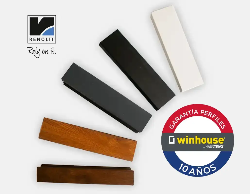 Colores perfiles PVC disponibles Winhouse Chile